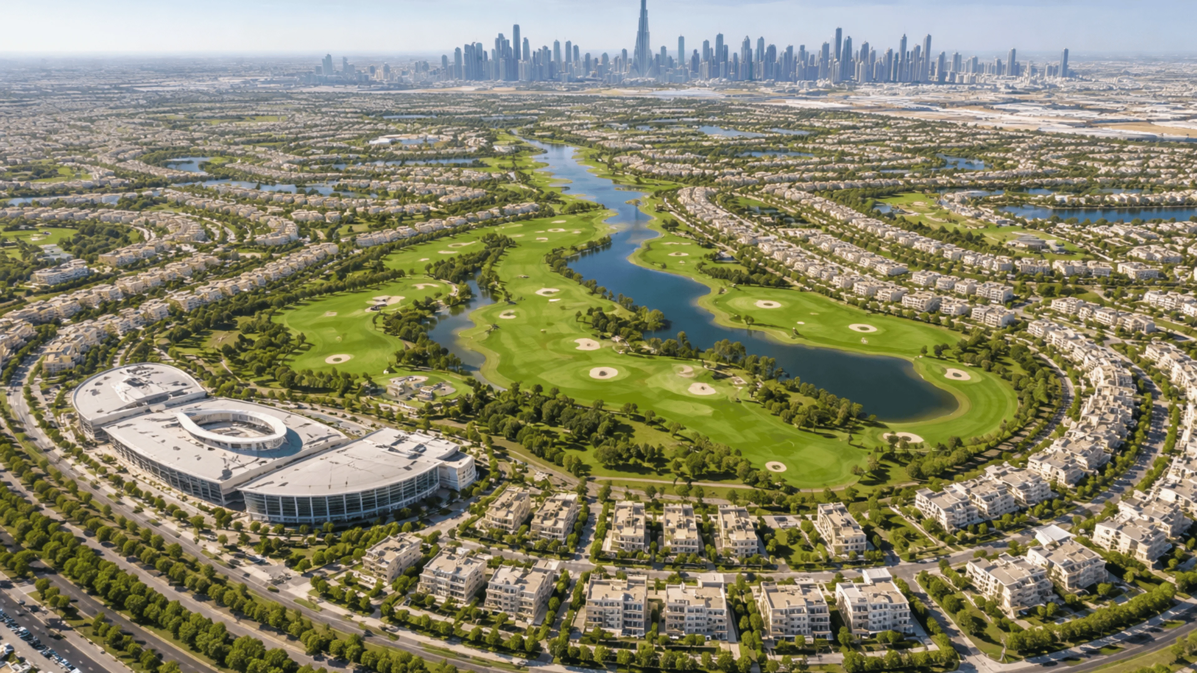 Luxury Dubai waterfront residence overlooking skyline, reflecting the lifestyle potential of off-plan property investments in 2026