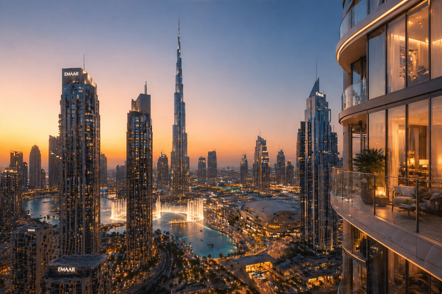 Luxury residential towers in Downtown Dubai representing the prime rental market for high-end tenants in 2026
